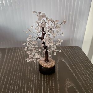 Rose Quartz Gemstone Tree Figurine